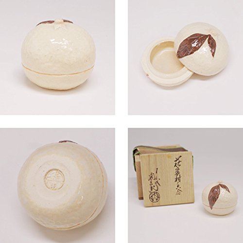 イ574 香合『十二代田原陶兵衛』『萩松実香合共箱』茶道具