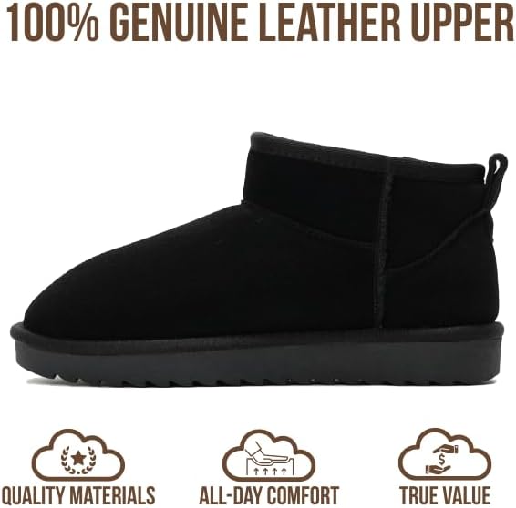 Project Cloud 100% Genuine Leather Ankle Boots for Women - Water Resistant with Memory Foam Insole Winter Boots for Women - Trending Shoes & Comfortable Women's Ankle Boots (Hippy) - Image 4