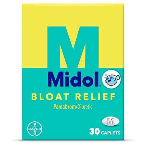 Midol Bloat Relief, Caplets with Pamabrom, 30 Count Cover