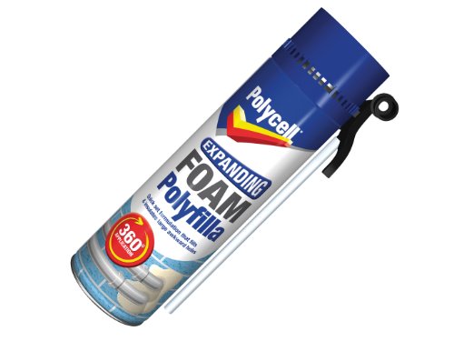 Polycell EFFGG500 500ml Expanding Foam Filler Gap Gun, White