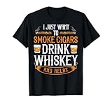 Cuban Cigar Whiskey Scotch Drinker T-Shirt