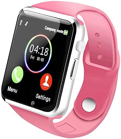 Smart Watch - WJPILIS Touch Screen Smartwatch Bluetooth Smart Wrist Watch Fitness Tracker with SIM TF Card Slot Camera Pedometer for Samsung LG iPhone Kids Women Men (Pink)