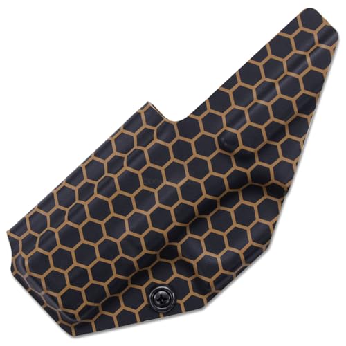 Image of KYDEX Thermoform Sheet - (Honeycomb Camo) - (Desert Fox /Black - Reversed) - (8in x 12in) - (1 Sheet) - (for Holster Making, Cosplay, Hobby) - (USA Made)