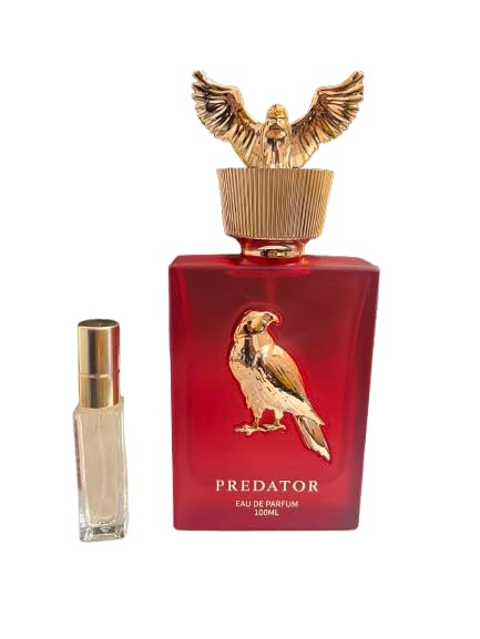 Image of FRASIYON Oveo Predator Red Parfum for Men | 100ml - Long Lasting Luxury Fragrance with Bold Oriental Scent | Premium Perfume with Free Mini Travel Spray
