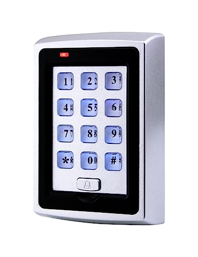 DC 12V Non-Connected Door Entry Systems All-in-one Machine Swipe Card 125Khz ID or 13.56Mhz IC 10000 User Capacity (125KHZ, 2000 Users)