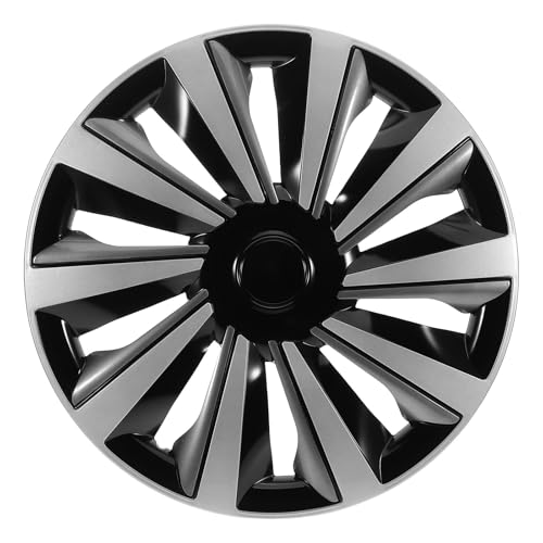 Mipcase Tapacubos de Rueda de Coche Resistentes de 15 Pulgadas para Protección y Mantenimiento en Condiciones de Conducción Variadas