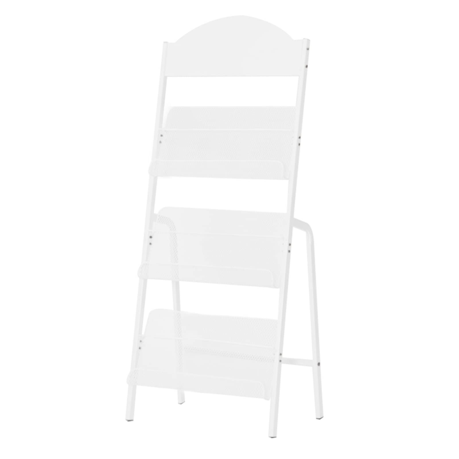 Portariviste da Pavimento per Ingresso Ufficio, Porta cataloghi Compatto a 3 Livelli, espositore per brochure per esposizioni fieristiche (Colore: Nero, Dimensioni: 48x30x124 cm/19x12x48,8 p