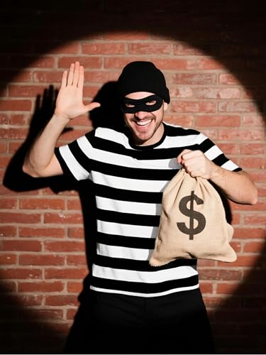 Funny World Men's Cotton Striped T-Shirt Crew Neck Short Sleeves Basic Casual Top4