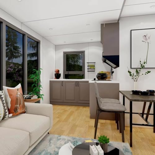 Modern Prefab Tiny Home for Sale with 2 Bedrooms, 1 Full Bathroom, and A Kitchen Inside A Container House.Tiny House to Live in for Adults is Modular, Foldable, and Portable. - Image 3