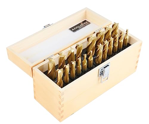 Accusize Industrial Tools 1810-0100 20 Pc Hss Tin Coated End Mill Set thumb #3