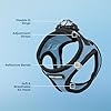 Best Pet Supplies - All Weather Mesh / Plush, Reflective, No Pull Harness for Small, Medium Dogs, Cats - Secure with Hook & Loop Fastener, Buckle, Double D-Rings - Baby Blue/Black Trim, XS #2