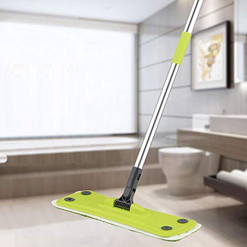 Trapeador para La Limpieza del Hogar Limpieza De 360 Grados Fregona De Madera Piso Ventanas Limpieza De Fregona Plana Cocina En Casa Herramientas Limpias