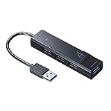 サンワサプライ USB3.1 Gen1+USB2.0コンボハブ 4ポート バスパワー ブラック USB-3H421BK