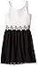 Amy Byer Big Girls' Crochet Bodice with Waist Trim Dress
