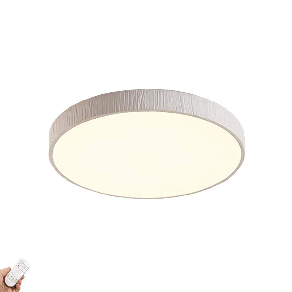 Plafonnier Créatif En Faux Bois LED,Simple Ultra-rétro Mince Plafonnier,Lampe De Chambre,Lampe De Salle à Manger,Lampe De Balcon,Lampe D'allée,Luminaire De Chambre à Coucher,Plafon-Blanc sans aurore d