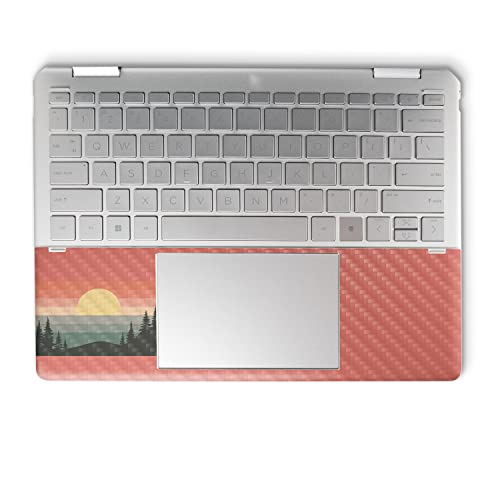 Image of MightySkins Carbon Fiber Skin Compatible with HP Spectre x360 14 inch (2022) Full Wrap Kit - Sunset Forest | Protective, Durable Textured Carbon Fiber Finish | Easy to Apply | Made in The USA