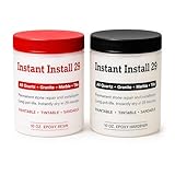 Instant Install 29-20 oz Epoxy Permanent Repair Kit - Granite, Marble, Porcelain, Quartz, & Tile - Chips/Cracks - Rebonds/Rebuilds Missing Pieces - Dry in 29 Minutes - Tintable with EZ-Tint