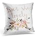 Emvency Decorative Throw Pillow Cover Square Size 18x18 Inches Boho She Lovely Baby Girl Nursery Pillowcase With Hidden Zipper Decor Cushion Gift For Home Sofa Bedroom Couch Car