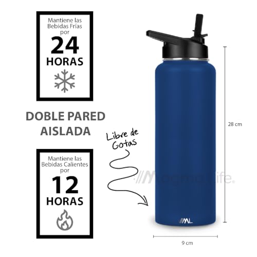Catálogo de Termo azul los mejores 10. 6 termo azul marca MAGMALIFE (3)