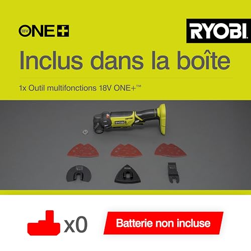 Ryobi R18MT 0 Multitool 18V - vue 5