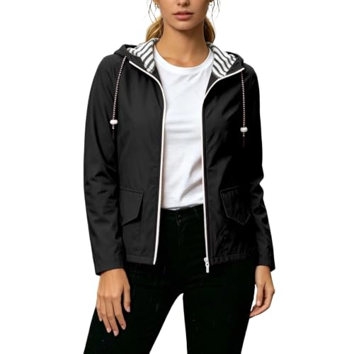 Chaqueta cortavientos ligera y transpirable de entretiempo para mujer