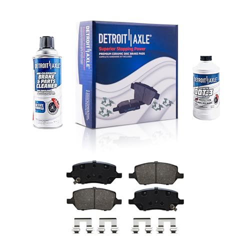 Image of Detroit Axle - Rear Brake Pads for Buick Terraza Chevy Uplander Pontiac Montana Saturn Relay MV-1 Ceramic Brake Pads Replacement