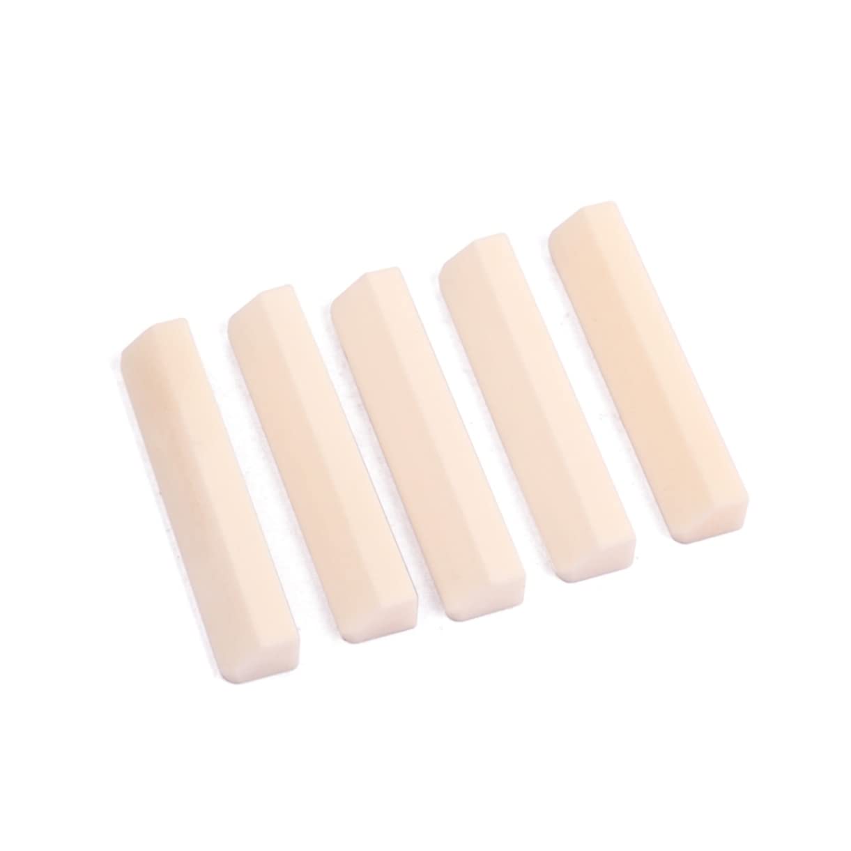 Abaodam 5pcs Beef Bone Guitar Nut Saddle Acoustic Accessories Buffalo Bone Diy for Mandolin Banjo