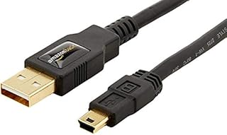 Amazon Basics USB 2.0 Cable - A-Male to Mini-B Cord - 6 Feet (1.8 Meters)Black- 1-Pack