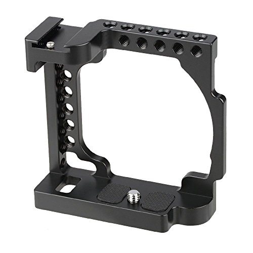 Image of CAMVATE Camera Cage for Sony Alpha A6600 /A6500 with Conversion 1 /4 inch-20 Adapter Hole(Black) - 1380