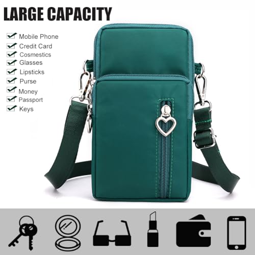 Image of JANKS Small Crossbody Bag for Women - Mini Phone Purses with Crossbody Strap and Wallet - Nylon Arm Bag