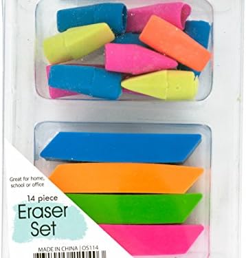 Bulk Buys OS114-72 Colorful Eraser Set - 72 Piece