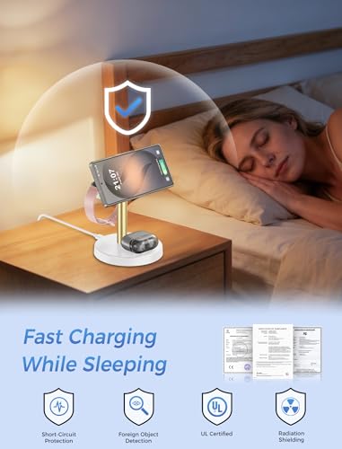 Magnetic Wireless Charger for Samsung, 3 in 1 Super Fast Charging Station Compatible with MagSafe, Phone Charger Stand for Samsung Galaxy S26 Ultra S25 Z Fold/Flip 7, Watch Ultra 8 7 6, Buds 4/3 Pro - Image 8
