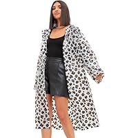 EDLMKM Waterproof Rain Poncho for Adult, Reusable Rain Ponchos, Waterproof Rating, Lightweight Reusable Raincoat Leopard-Print Rain Poncho for Camping, Amusement Parks, Hiking Travel, Festival