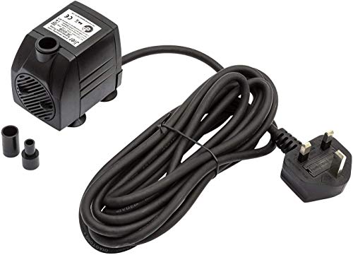 Garden Pond Water Feature Pump 600 Litres Per Hour 4M Cable UK Plug