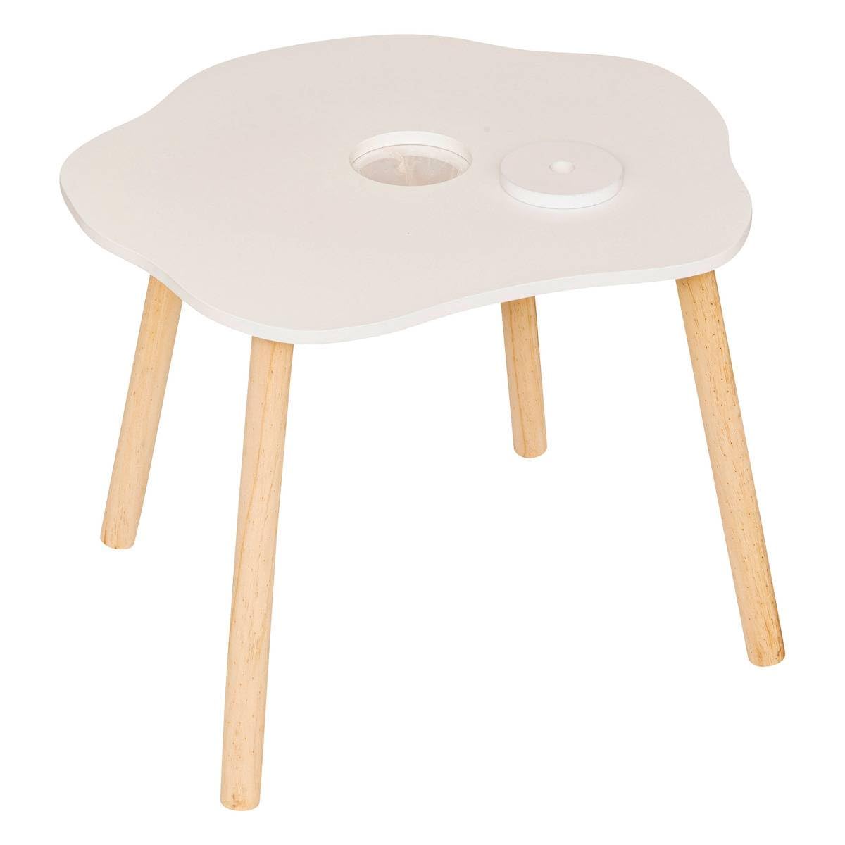 Atmosphera - Table d'appoint Enfant Douceur Blanc 54x42cm