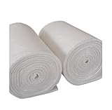 White Flame-Retardant Blanket, Equipment Thermal Insulation Needle-Needle Blanket Ceramic Fiber Thermal Insulation Blanket 200mm*200mm*30mm