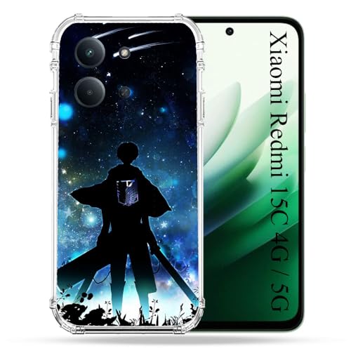 Coque Redmi 15C 4G Manga SnK Levi évitez les écrans brisés grâce au dos renforcé