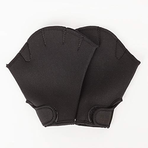 image for CNFCO Swimming Gloves Swimming Hand Paddles Swim Training Gloves Finge