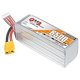 GAONENG GNB 6S LiHV 6500mAh 22.2V 70C 140C XT90 RC LiPo Battery with XT90 Plug for 7 to 8inch 400mm-450mm X8 FPV RC Car Drone RC Boat Soft Pack