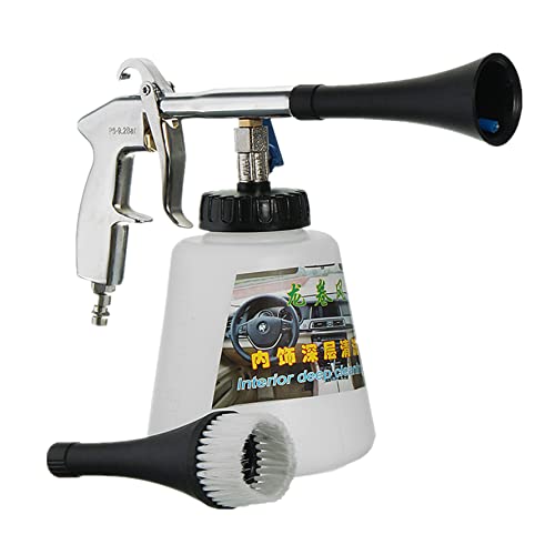 Pistolet de NettoyageVoitures Lavage à Haute Pistolet Intérieur, Nettoyeur Siege Voiture 6~9,2 Bar, Kit de Lavage,Nettoyage Pression Automatique Air Comprimé 1L Cover