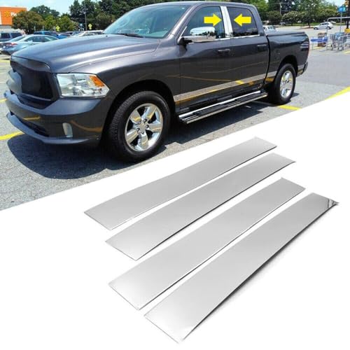 Pegatinas cromadas de postes de pilar para Dodge Ram, el accesorio exterior ideal para tus rutas 2