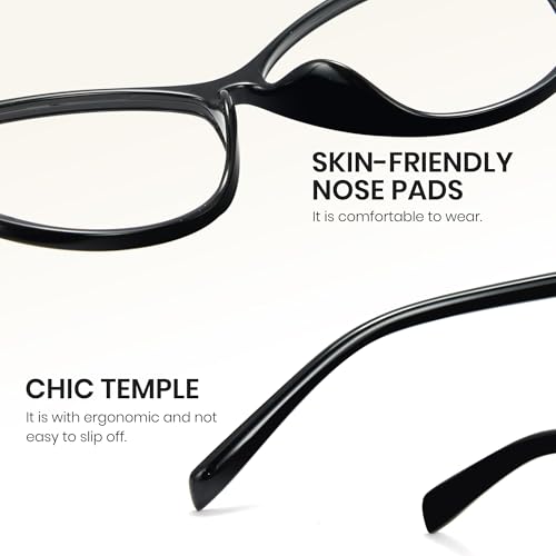 Image of Cyxus Cat Eye Blue Light Glasses for Women Reduce Eye Strain 8246 | UV Protection, Eye Protection, Ideal for Office Work or Daily Wear