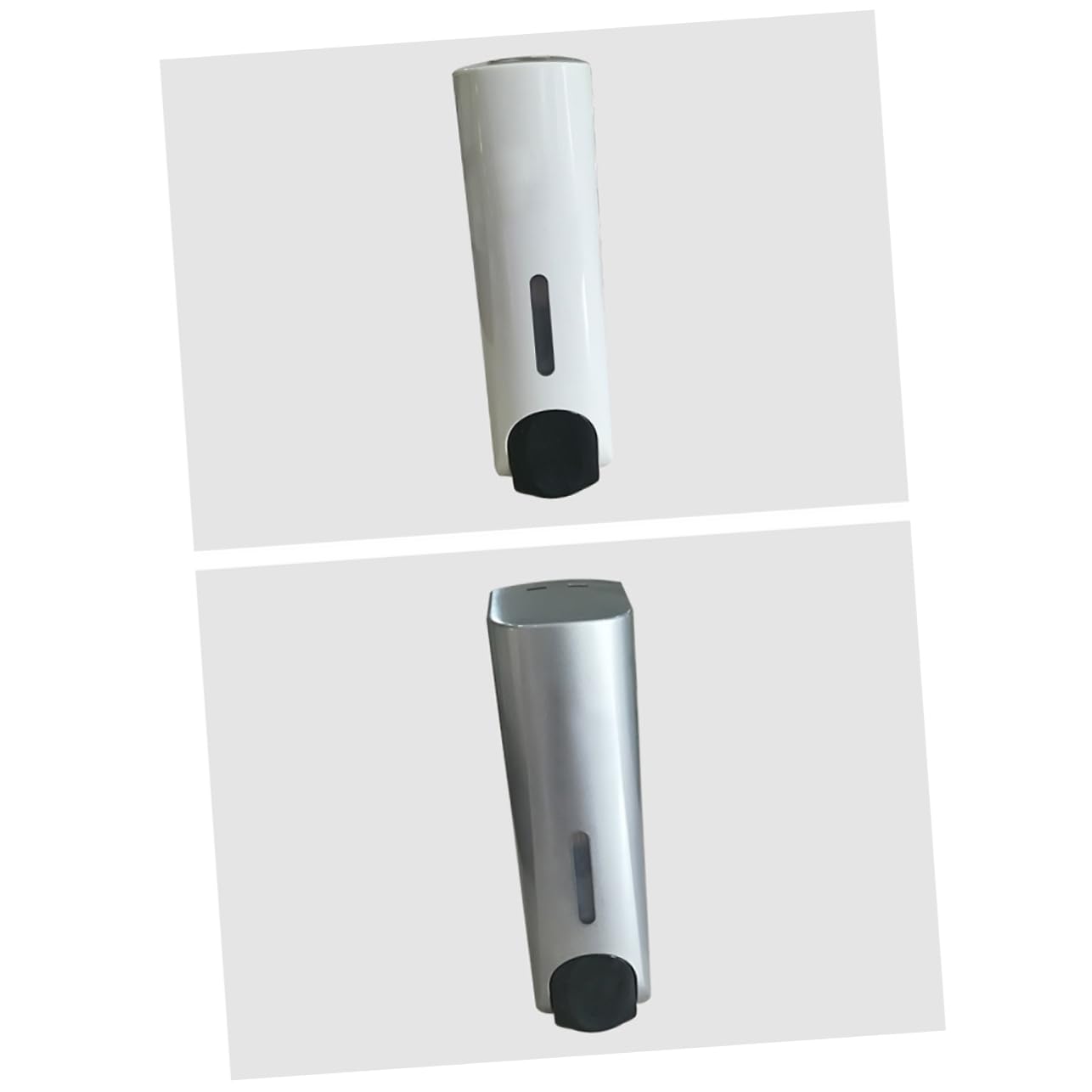 Beatifufu Liquid Soap Dispenser Wall-Mounted Shampoo Pump Refillable Plastic for Shower Gel Lotion