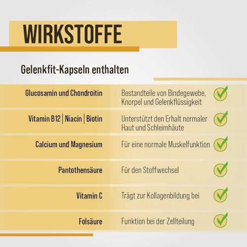 Sanct Bernhard Gelenkfit Kapseln mit Glucosamin & Chondroitin 240 Kapseln