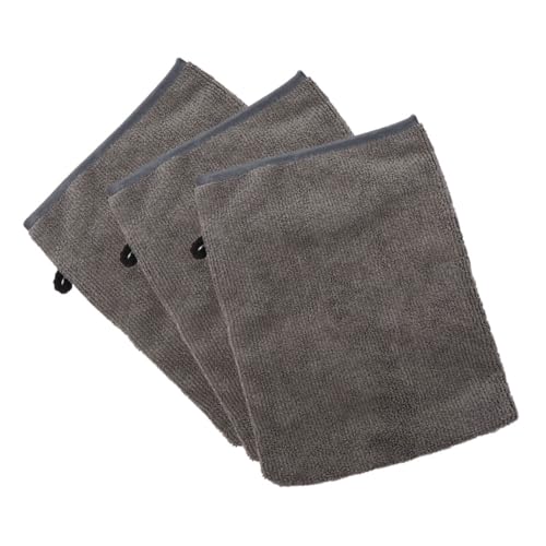 NIYANGLE 3piezas Guantes De Limpieza Facial De Microfibra Desmaquillantes Portátiles y Suaves