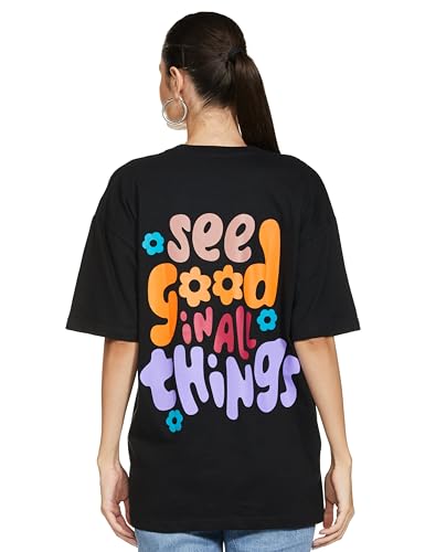 Image of T2F Women's Cotton Oversized Fit T-Shirt (Pack of 3)