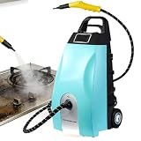 Multi High Temp Steam Engine Cleaner 3000w, Commercial Grade Steamer with 6 Accessories & 3.5l Large Tank, Washer 20s Fast Heat for Home Car Ac Blue