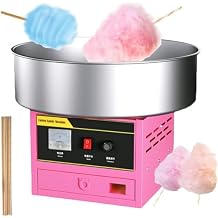 Large Cotton Candy Machine Commercial, 1200W Electric Cotton Candy Machine with Storage Drawer, and Sugar Spoon, Suitable for Family Gathering, Birthday Parties, Festivals,Metalirontype