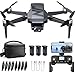3‑Achsen‑Gimbal GPS Drohne mit Kamera 4K, 90 Min Flugzeit (3 Akkus), 1000 m Steuerungsreichweite, Auto Return, Auto Follow, bürstenloser Motor, 5G FPV Quadcopter für Einsteiger (unter 249g)