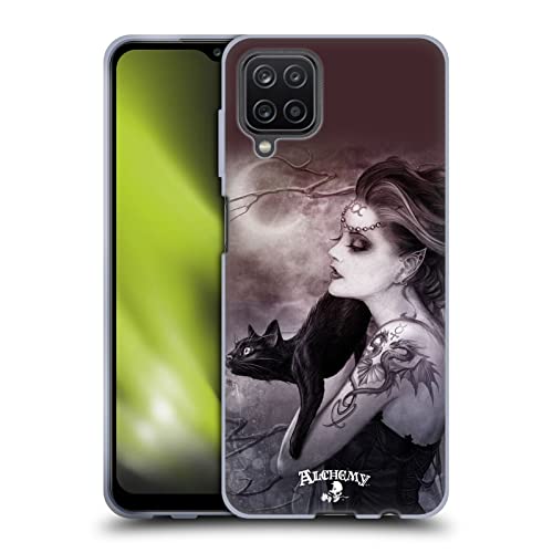 Funda de gel Samsung Galaxy A12 Head Case Designs con arte gótico Luna de Minnaloushe